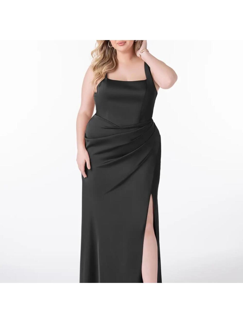 Azazie Black Maxi Dress
